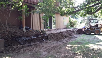Railroad ties removed